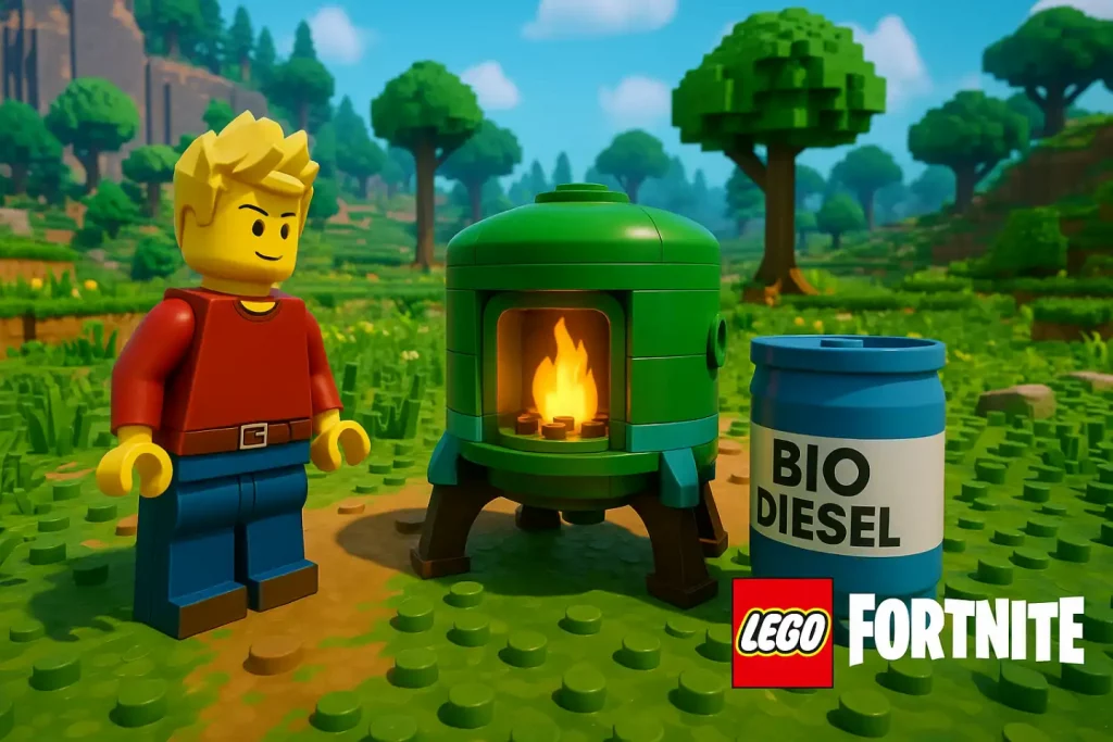comment faire du biocarburant sur lego fortnite