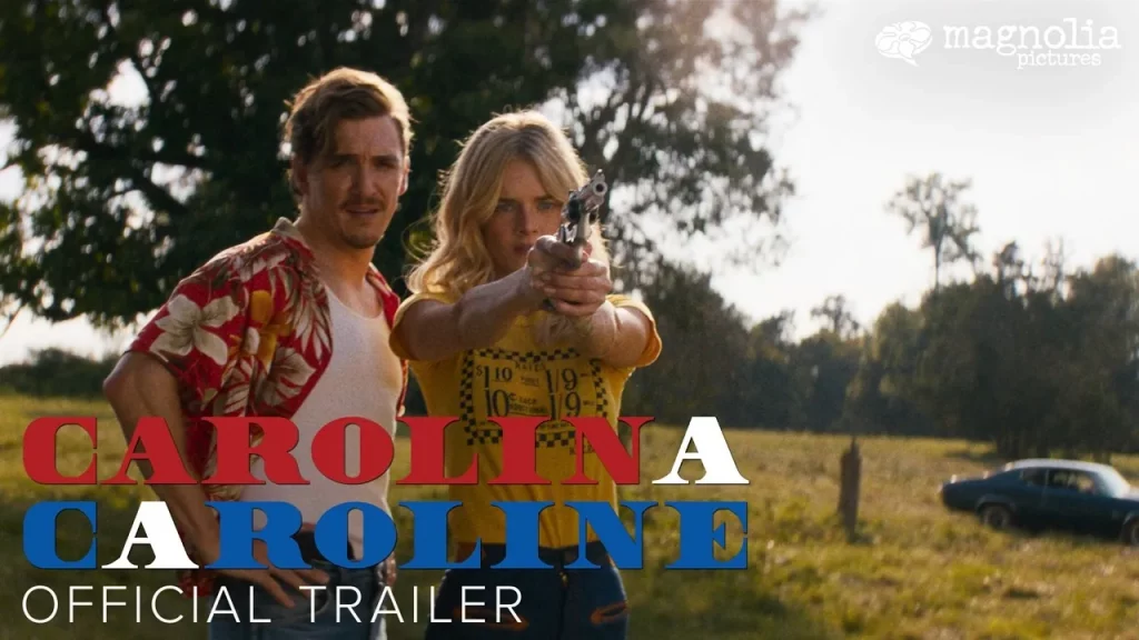 Carolina Caroline film Samara Weaving Kyle Gallner thriller Bonnie Clyde Adam Carter Rehmeier sortie cinema 2026
