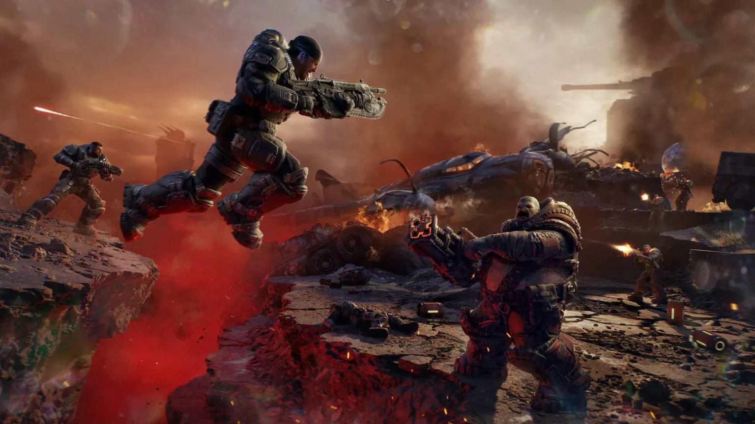 Gears of War: E-Day : le multijoueur dévoilé le 30 juillet, bêta ouverte en août Gears of War E-Day, capture multijoueur The Coalition avant le reveal du 30 juillet 2026