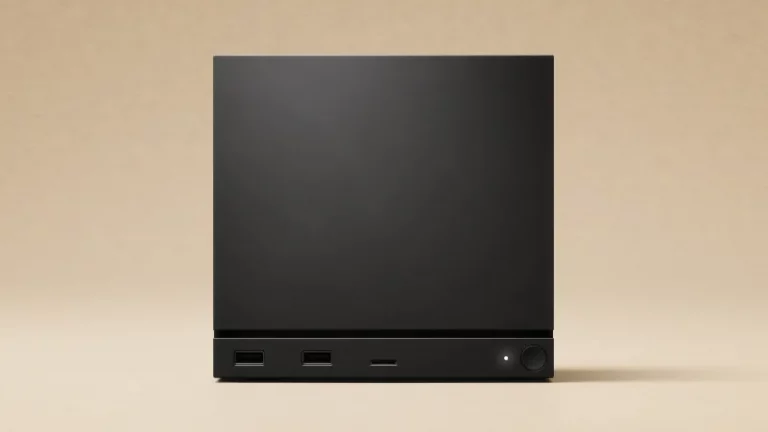 Steam Machine Valve, console PC gaming avec barre LED frontale d'alerte température