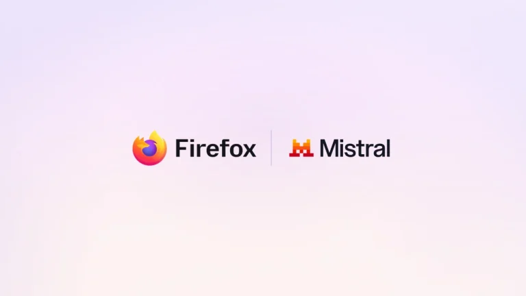 Visuel officiel Mozilla : partenariat Firefox x Mistral pour Smart Window
