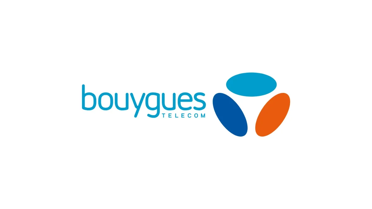 Logo officiel de Bouygues Telecom sur fond blanc