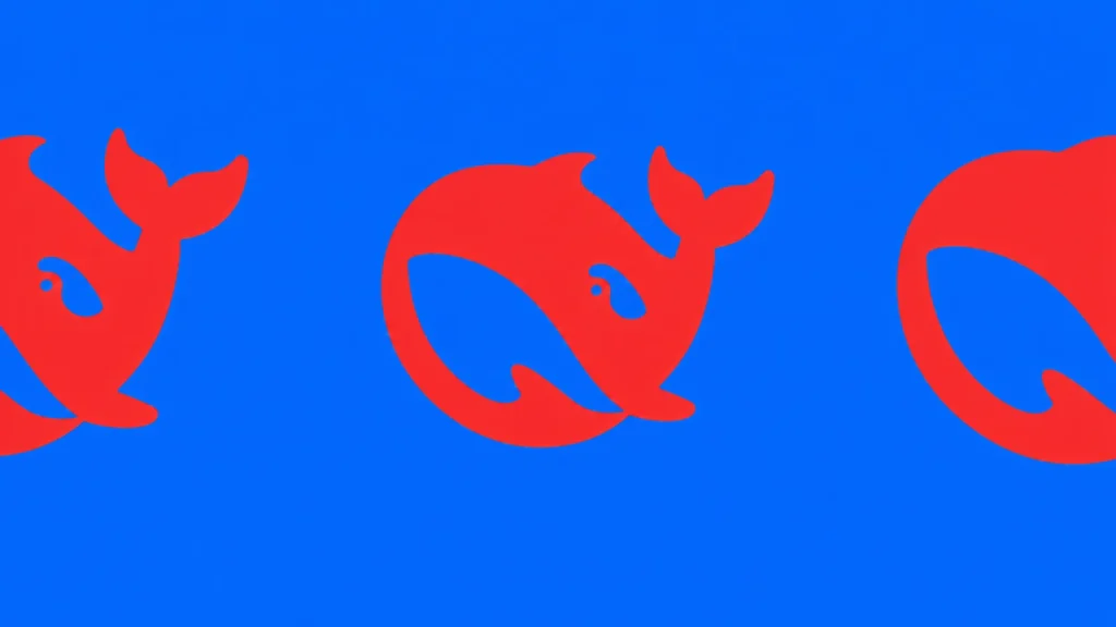 Logo DeepSeek baleine rouge, modèle V4.1 Flash 1017
