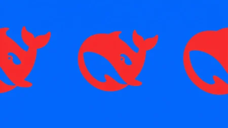 Logo DeepSeek baleine rouge, modèle V4.1 Flash 1017