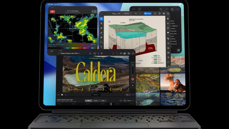 iPad Pro M5 11 et 13 pouces, noir sideral et argent, photo produit Apple.
