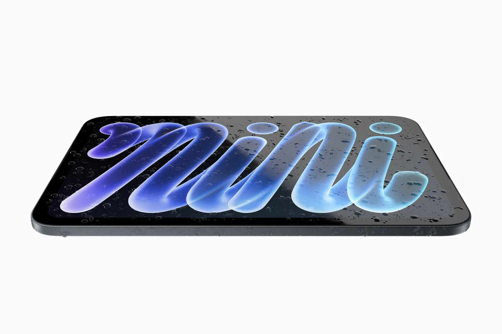 Le nouvel iPad mini OLED couvert de gouttes d’eau, certifié IP67