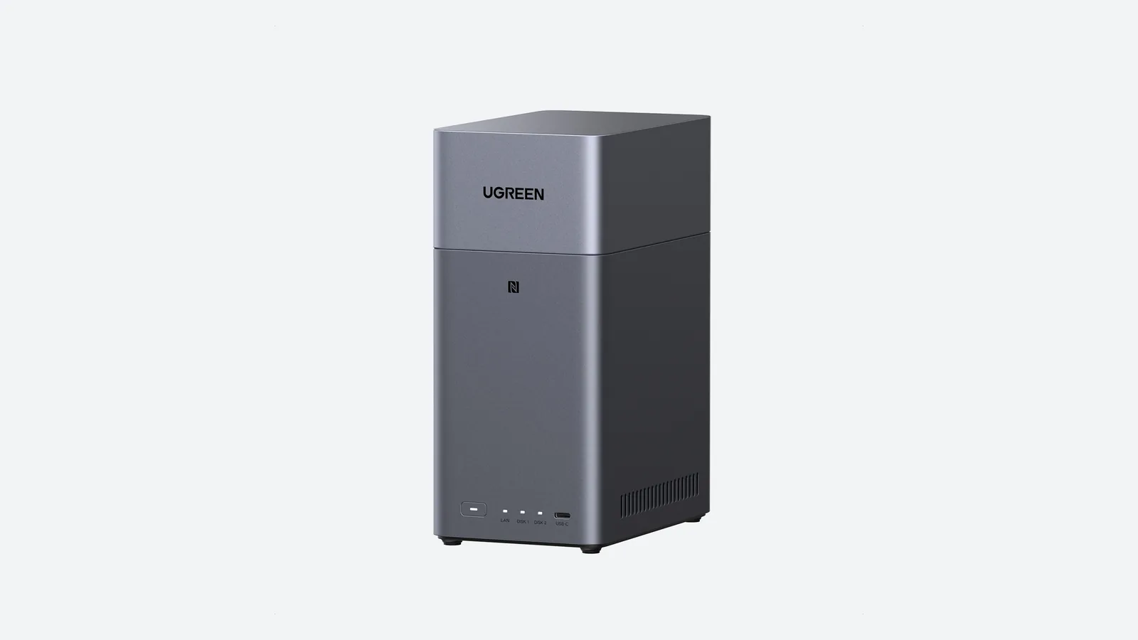 NAS Ugreen NASync DH2300 deux baies au format tour, vu de face